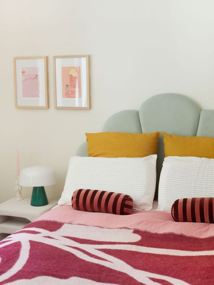 Colorful touches in bedroom-designaddictmom