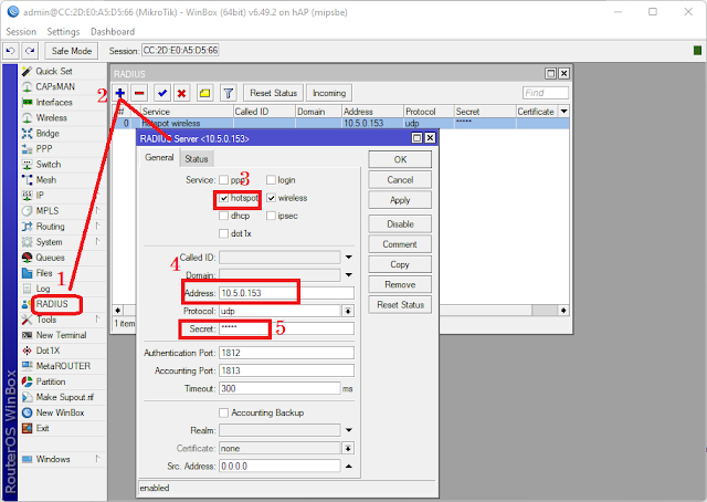 Seting Menu radius