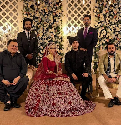 Hiba Bukhari and Ariz Ahmed marriage photos