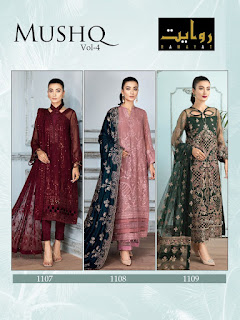 Rawayat Mushq vol 4 Bridal wedding pakistani Suits