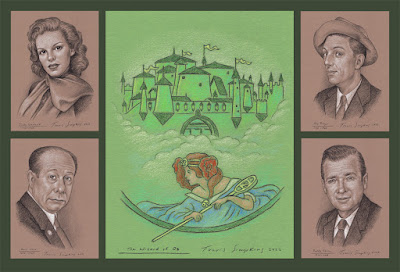 The Wizard of Oz. The Emerald City. 1939 Film. Cast. Portraits by Travis Simpkins