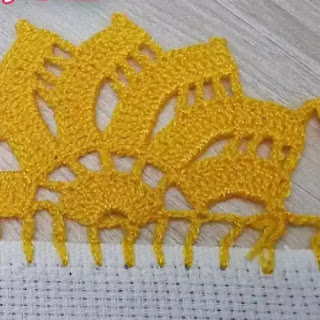 Puntilla Para Manteles a Crochet