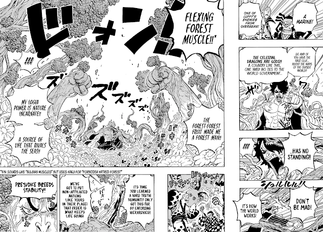 Review Manga One Piece 1054 Kekuatan Mori-Mori No Mi Admiral Ryokugyu