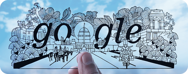 What is on today's google homepage? India Republic Day 2023