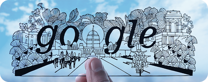 What is on today's google homepage? India Republic Day 2023