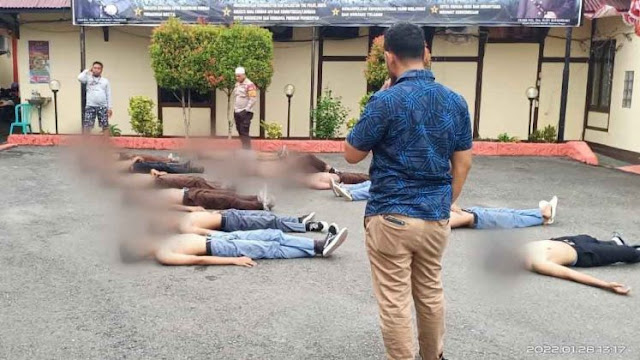 Diduga terlibat aksi pengeroyokan, Polres Banggai amankan 12 Siswa MAN & SMK di Luwuk 