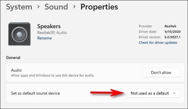 كيفية اختيار مكبرات الصوت الافتراضية على Windows 11