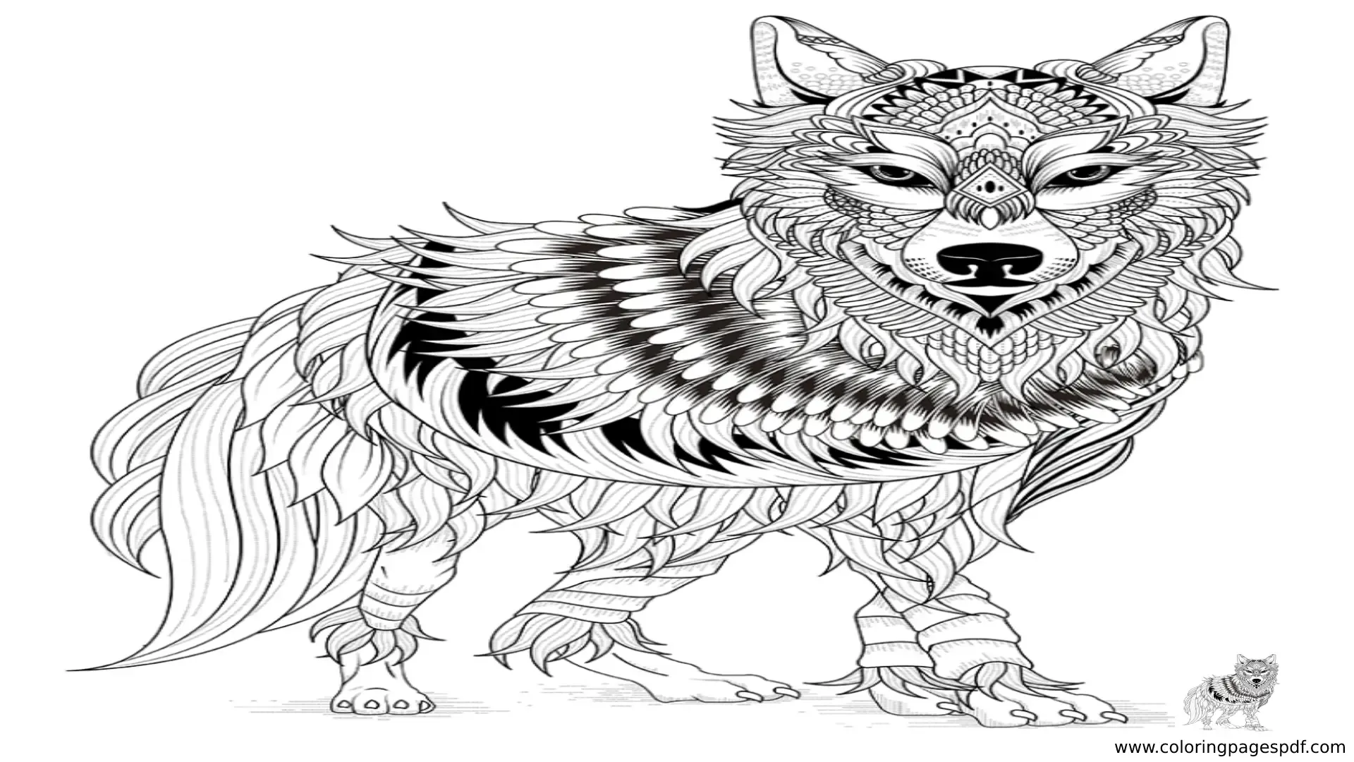 Wolf Coloring Pages