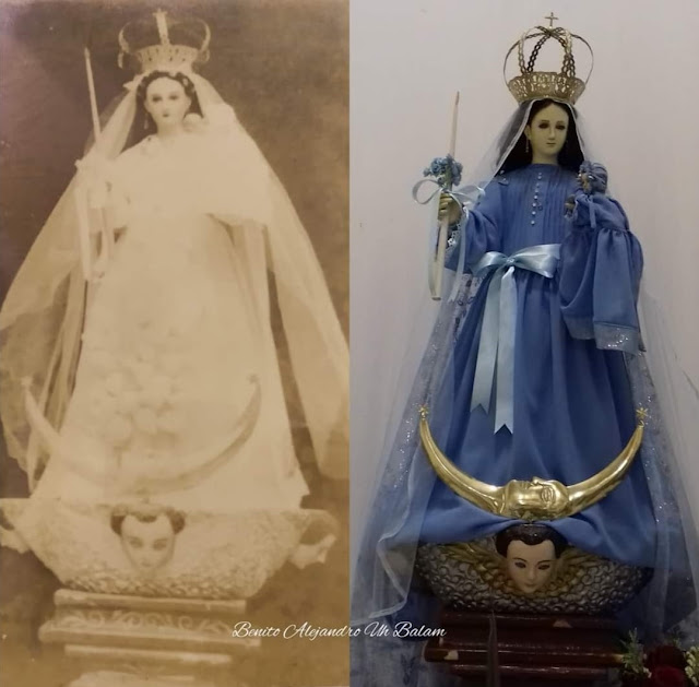 Imagen de la virgen de Candelaria #Cacalchén