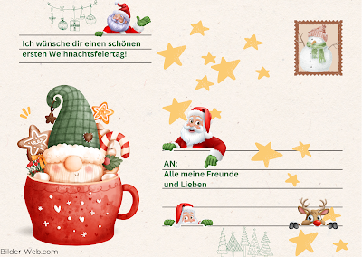 Grußbilder Weihnachtsfeiertage