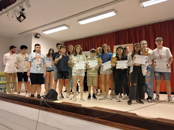 Nuestros representantes y ganadores del I Torneo de Debate Educativo de la Comarca de Antequera