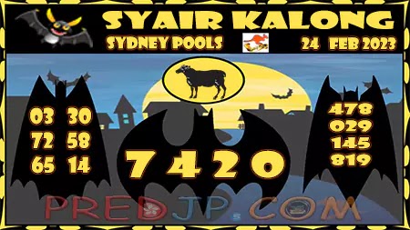 Prediksi Sydney Kalong Keramat Jumat 24-Feb-2023