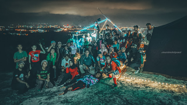 Hiking Malam di Bukit Mawar Sandakan