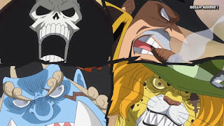 ワンピースアニメ WCI編 835話 ブルック ペドロ カポネ・ベッジ ジンベエ | ONE PIECE ホールケーキアイランド編