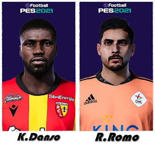 PES 2021 Faces Kevin Danso & Rafael Romo by Shaft