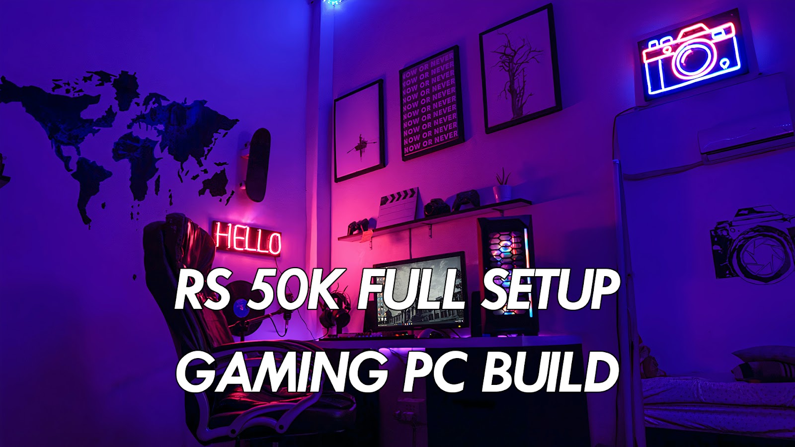 Rs 50k Full Gaming PC Build with Monitor, Keyboard, Mouse and UPS