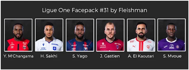 Ligue 1 Facepack #31 For eFootball PES 2021