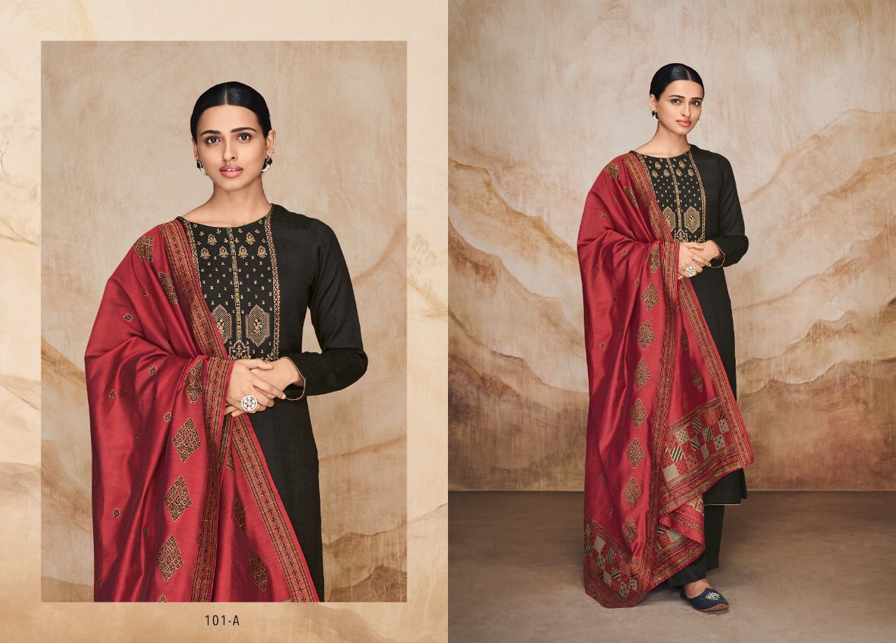 Varsha Fashions Mina Pashmina Suits Catalog Lowest Price