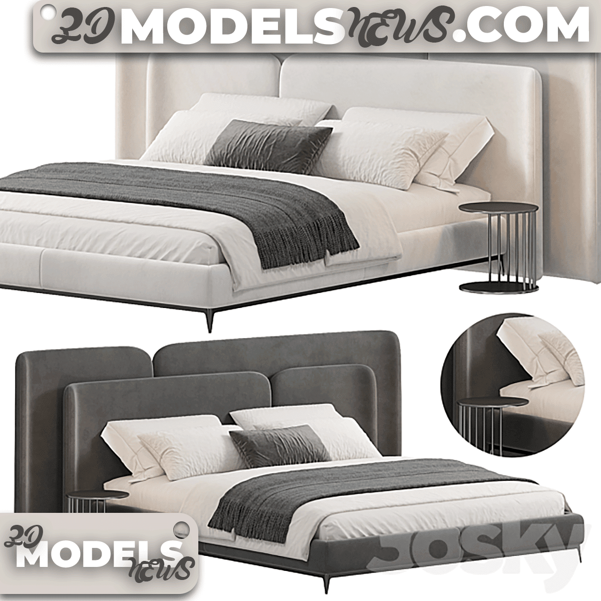 Lauren Bed Model by The Highwall 1