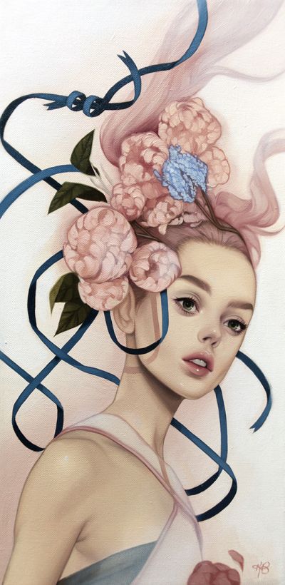 Kelsey Beckett arte pinturas tradicionais ilustrações mulheres surreais