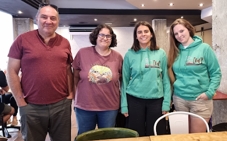 Part de l'equip d'organitzadors del GDG Lleida en reunió