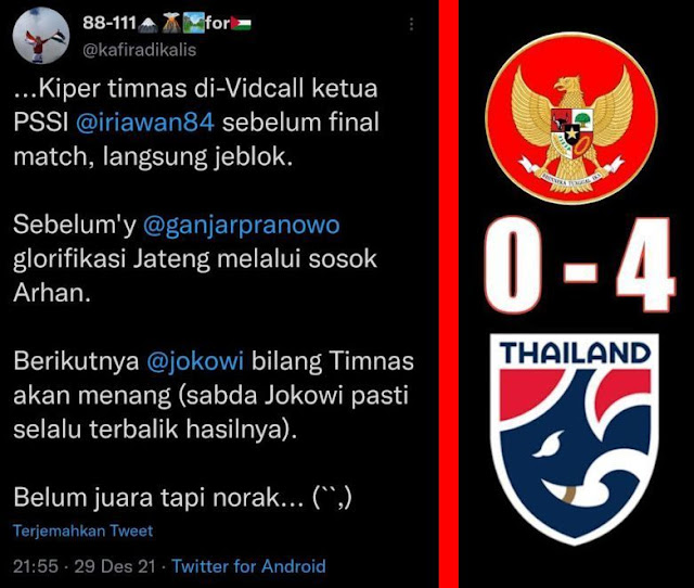Mimpi Timnas Indonesia untuk menjuarai Piala AFF Bung Iyut: Belum Juara Tapi Pejabatnya Norak, Akhirnya Dipermalukan