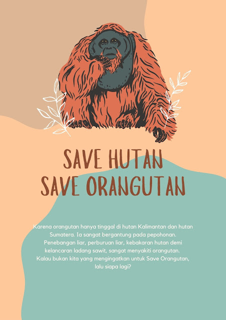 poster save orangutan