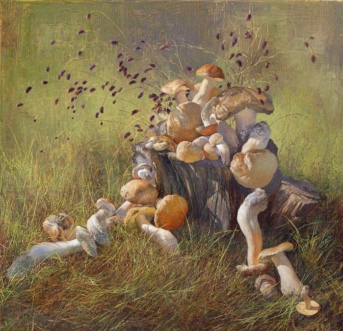Yuri Klapoukh Mushrooms Painting
