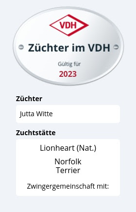 Züchterplakette