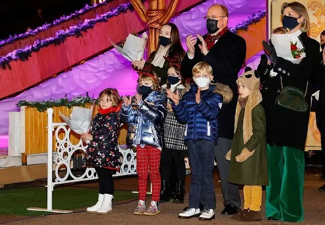 Princess Caroline of Hanover, Hereditary Prince Jacques, Princess Gabriella, Pierre Casiraghi and Beatrice Borromeo Casiraghi