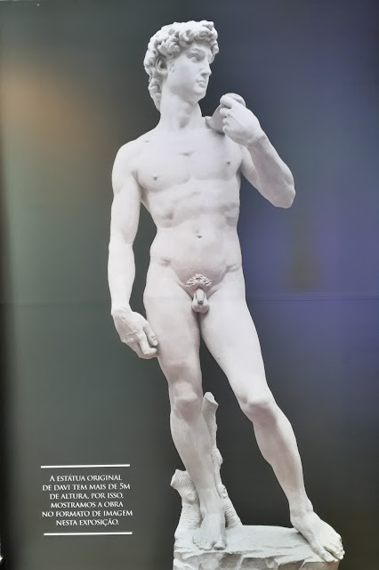 Exposição da esculturas de Michelangelo