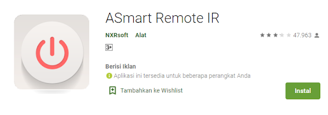 Aplikasi Remote AC Untuk Oppo ASmart Remote IR