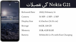 Nokia G21 Price in Pakistan Specifications