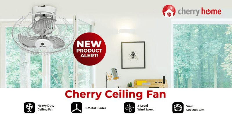 Cherry Ceiling Fan