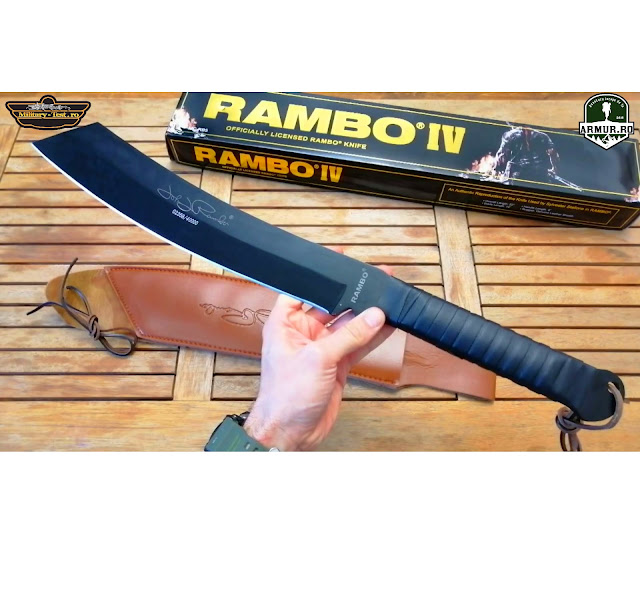 Maceta Rambo 4 Master Cutlery Rambo V Knife Machete 56cm / 42.5 cm Rambo First Blood III Knife Vs Rambo IV Machete Cutit de vanatoare Hunting knife Maceta