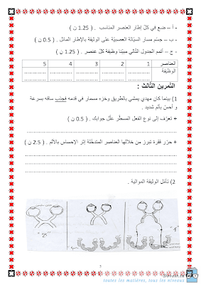 تحميل فرض تأليفي علوم الحياة و الأرض سنة تاسعة أساسي مع الاصلاح pdf 9svt سنة 9, تمارين علوم الحياة و الأرض svt تاسعة مع الإصلاح موقع مسار التميز 9ème