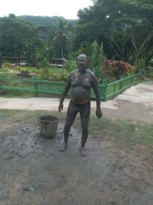 " MUD POOL"  beauty treatment at " Sabeto Mud Pool and Hot Springs " in Nadi.