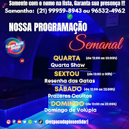 NOSSA PROGRAMAÇÃO SEMANAL