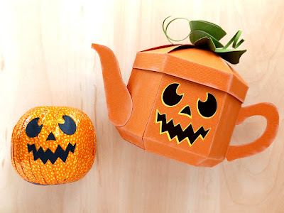 Pumpkin Teapot Box by Esselle Crafts