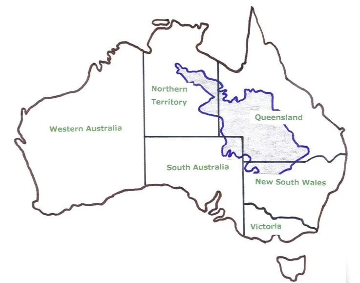 Channel Country Australia Map