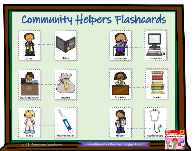 community helpers and the tools they use flashcards