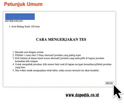 Panduan Login Aplikasi Ujian Seleksi PPG Dalam Jabatan Dalam Jaringan Berbasis Domisili