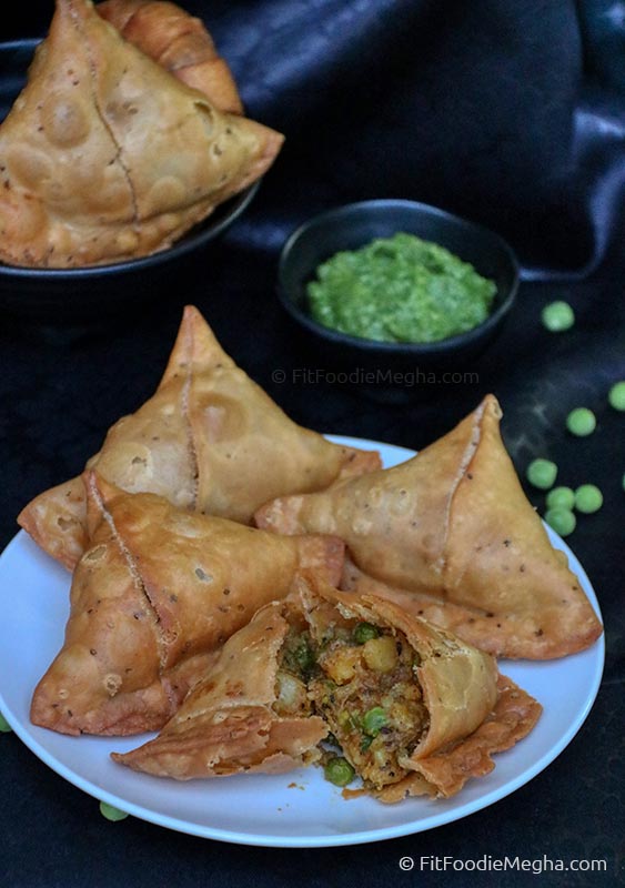 Evening Snacks, Homemade Aloo Samosa, FitFoodieMegha