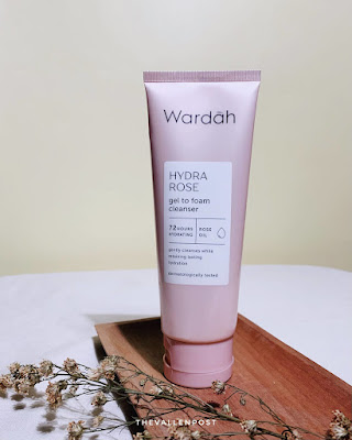 review wardah hydra rose gel to foam cleanser