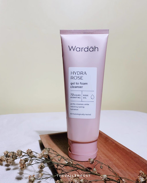 review wardah hydra rose gel to foam cleanser