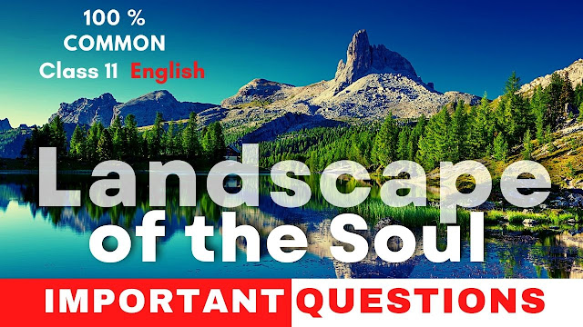 Landscape of the Soul class 11 Important Questions Answers AHSEC 2022