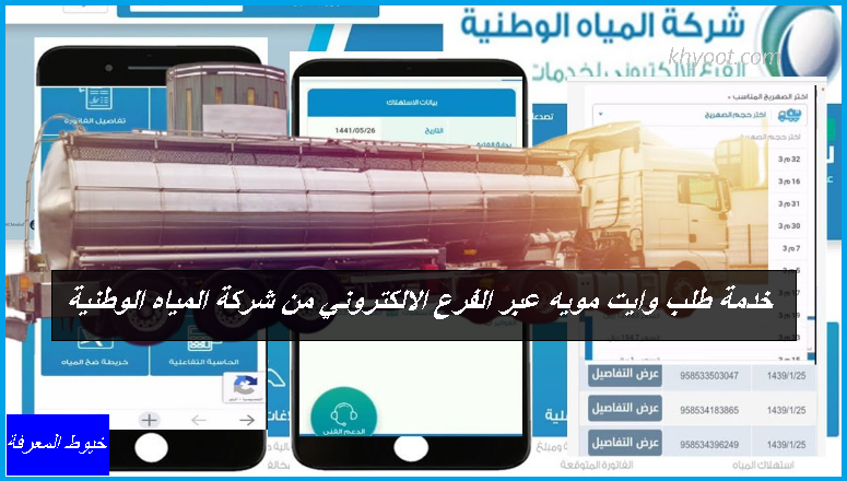 المياه رقم الوطنية بجدة طلب وايت شركة رابط خدمة