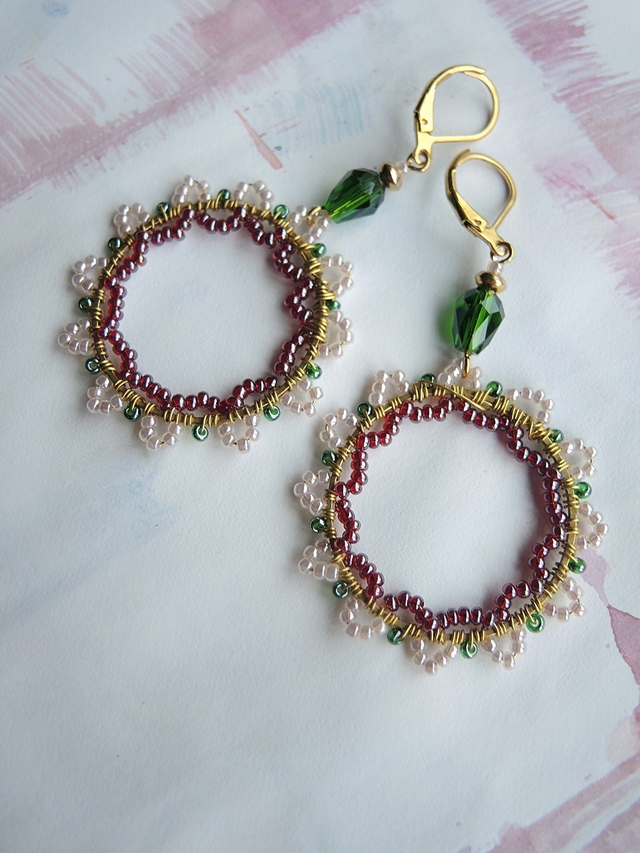 DIY oorbellen/earrings 'Genster'