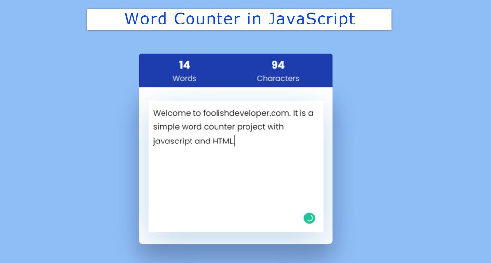 How to Create a Word Counter in JavaScript