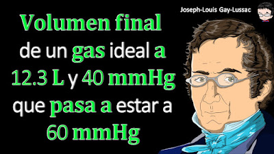 Un gas ocupa 12.3 litros a una presión de 40.0 mmHg. ¿Cuál es el volumen cuando la presión aumenta a 60.0 mmHg?